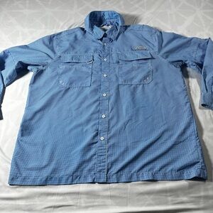 Habit Men’s LS Vented XL Fishing Heat Shirt Button Up 40+ Solar Factor